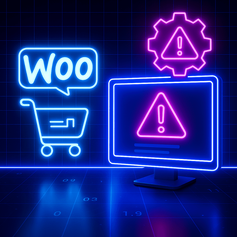 תקלה ב־WooCommerce בנאון זוהר